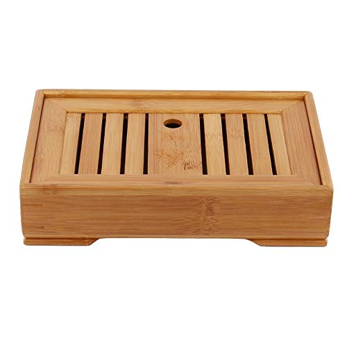 Fdit Rectángulo Bandeja de Té Almacenamiento de Agua Bandeja de Té Kung Fu Juego de Té Bandeja de Té de Kung Fu, Herramientas de la Sala de Té