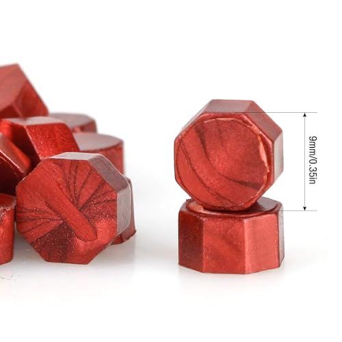 ieron 200 Pieces Octagon Sealing Wax Beads Sticks Sealing Wax Beads for Wax Stamp Sealing Ideal for Sealing Letters Envelopes - Image 4