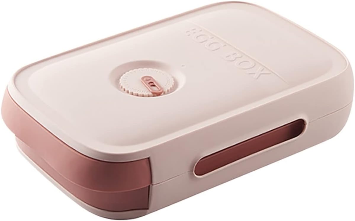 Stackable Egg Holder Storage Box Drawer Automatic Rolling Refrigerator Eggs Organizer Space Saver Container Kitchen Organizer Egg Box (Color : White) (Pink)