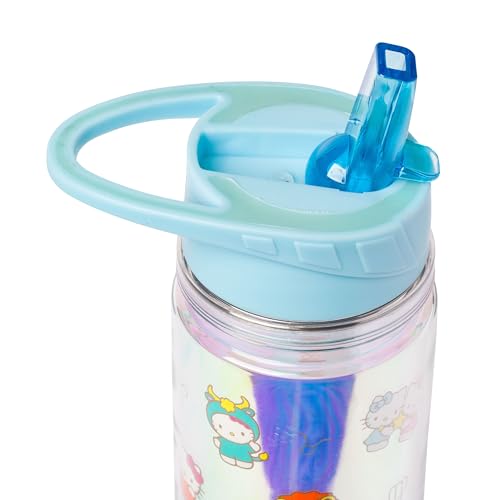 Image of Silver Buffalo Sanrio Hello Kitty Zodiac, Double Walled Water Bottle, 18oz