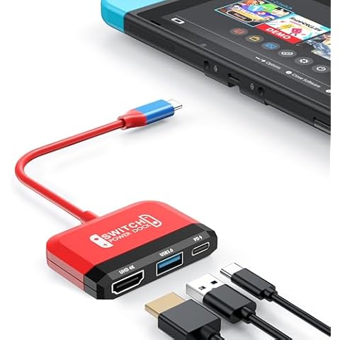 RREAKA Portable Switch Dock with 4K HDMI Cover
