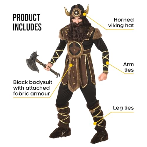 Morph Viking Costume Men, Adult Viking Outfit, Medieval Costume Men, Norse Warrior Outfit, Viking Fancy Dress