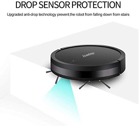 ISWEEP Robot Vacuum Cleaner demonstrating drop sensor protection