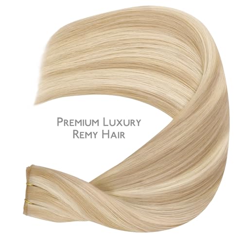 Image of WENNALIFE Sew In Human Hair Genius Weft Extensions Remy Invisible PU Weft