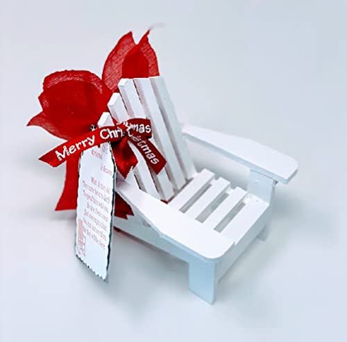 Christmas In Heaven Poem In Empty Chair Tree Ornament Decoration Gift For Remembrance And Sympathy In White #TOP2