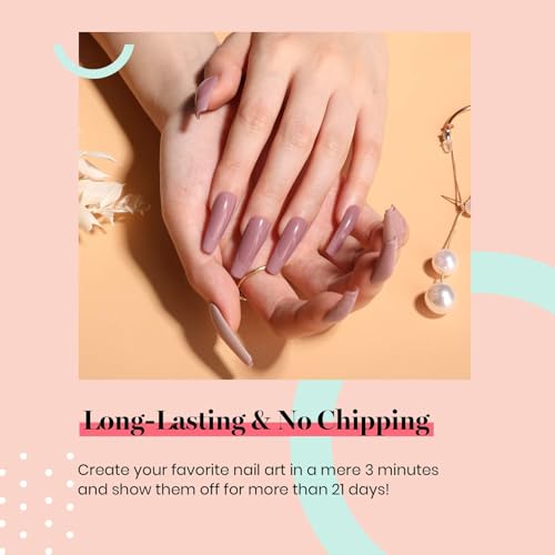 Image of Beetles Grey Purple Gel Polish - 15ml Nude Angelina Grey Purple Gel Polish, Soak Off UV LED Lamp Nail Art Salon DIY Design at Home Manicure Gifts for Women