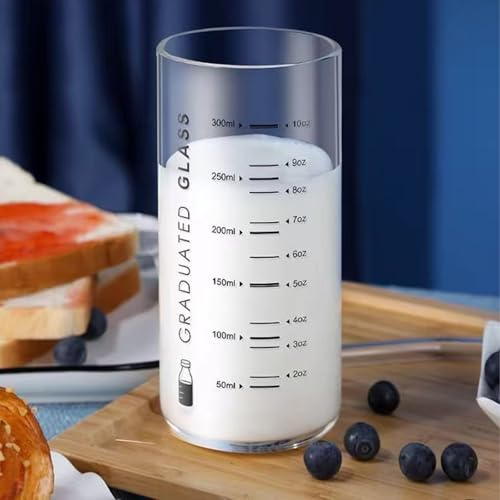 Vaso medidor de vidrio 10 oz para líquidos miniatura 1