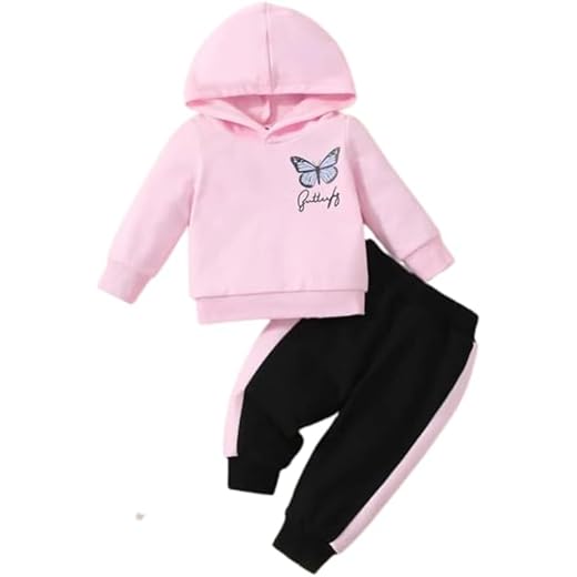 KidsCuddles Baby Girls Sweatshirt Track Pants - Pink