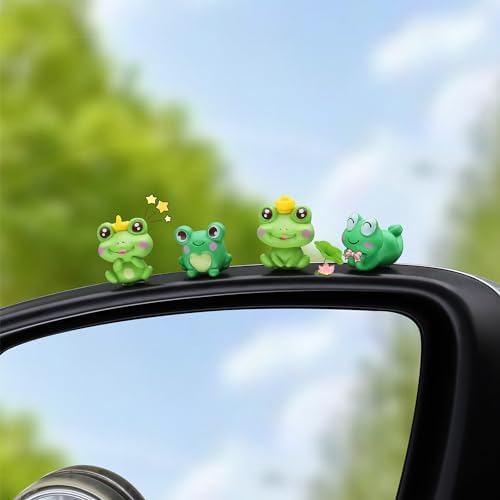 CARFIB Cute Frog Car Interior Decoration Car Dashboard Ornament Rearview Mirror