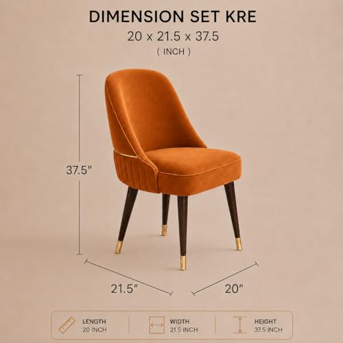 Image of WOODEN SPACE 6-Seater Wooden Dining Table Set | Nano Composite Marble Top | Solid Wood Base | Modern Dining Room Furniture with 6 Chairs (Grand Aura Mustard)