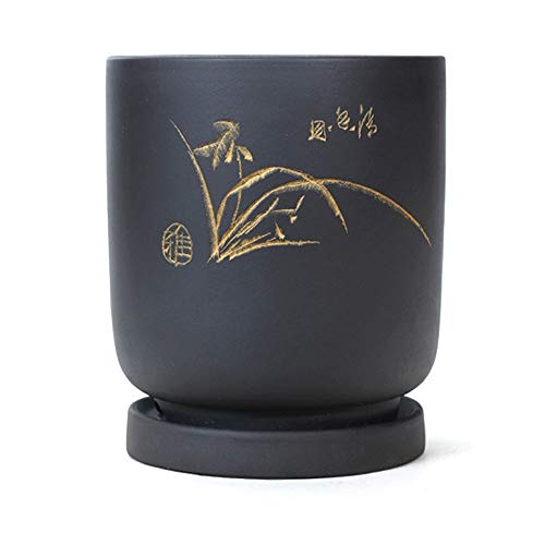 Pot de fleur respirant pour intérieur et extérieur, style rétro chinois pour salon et balcon