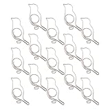 SEWACC Clips Metálicos Creativos Forma de Pájaro, 20 Piezas Plateados, Abrazaderas Portátiles para Oficina y Hogar, Clips de Archivo Prácticos para Notas, Documentos y Fotos