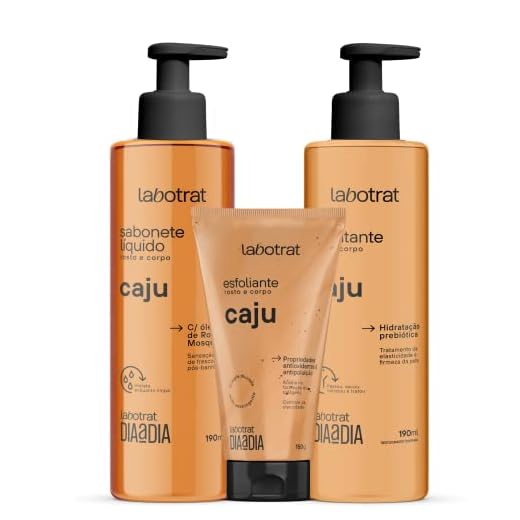 Kit Experiência Banho Dia A Dia C/ 3 Itens Caju - Sorella/Labotrat