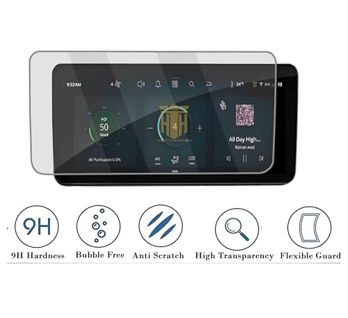 Image of (4 Pack) Screen Guard For Tata Nexon 2023 / 10.25 Inch Infotainment [Round Corners] + Steering + Instrument Cluster + Ac Control Panel / 2024 Nexon Car Display Accessories [Not Tempered Glass](Fearless Fearless(S)