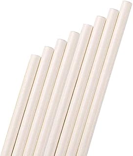 350-Pack Unwrapped Biodegradable Paper Straws - Drinking Straws Bulk,Strong Enough for Both Hot