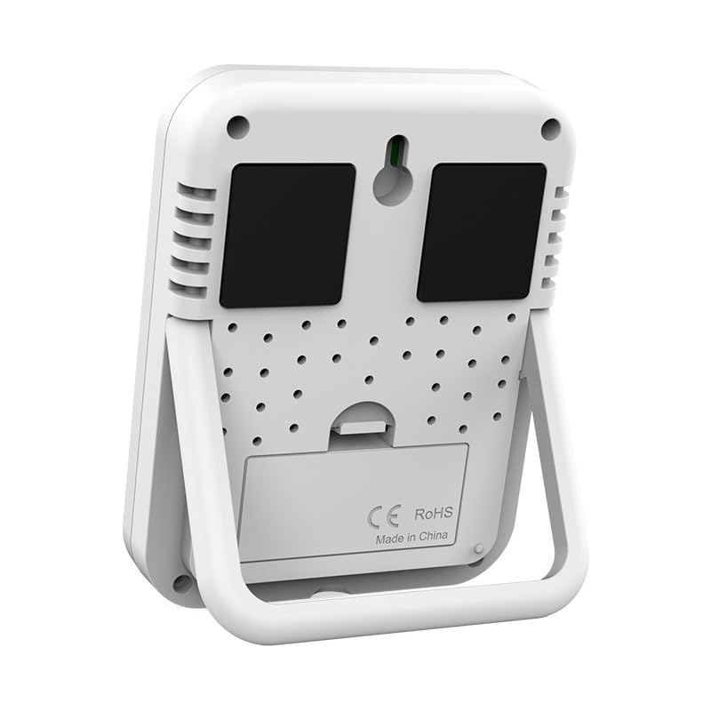 The Multi Functional Indoor Temperature Humidity Meter Can Be Hung or Placed Upright to Record Household Conditions