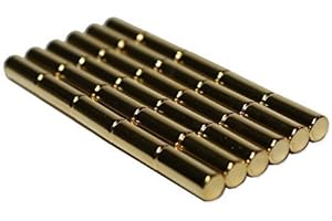 Mini Gold Magnets 30-Pack: Tiny but Powerful Magnets Perfect for the Fridge, Kitchen, and More!