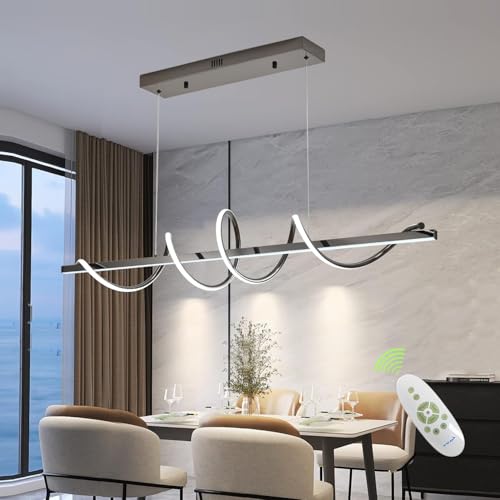 Likflyer Modern Led Pendant Light for Kitchen Island Lighting 47.24"