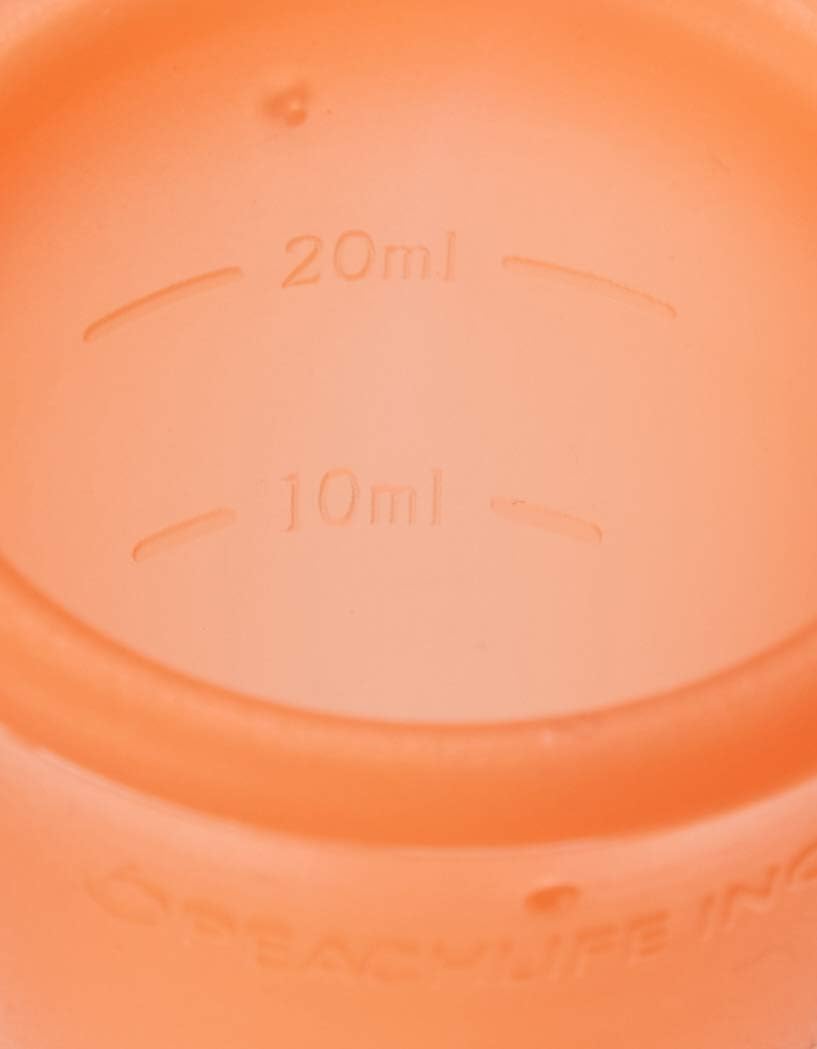 Peachlife Silicone Ring Menstrual Cup with Loop Pull Stem for Easy Removal - Reusable 12 Hour Tampon Alternative - Medium Size, Soft Peachcup - Image 10