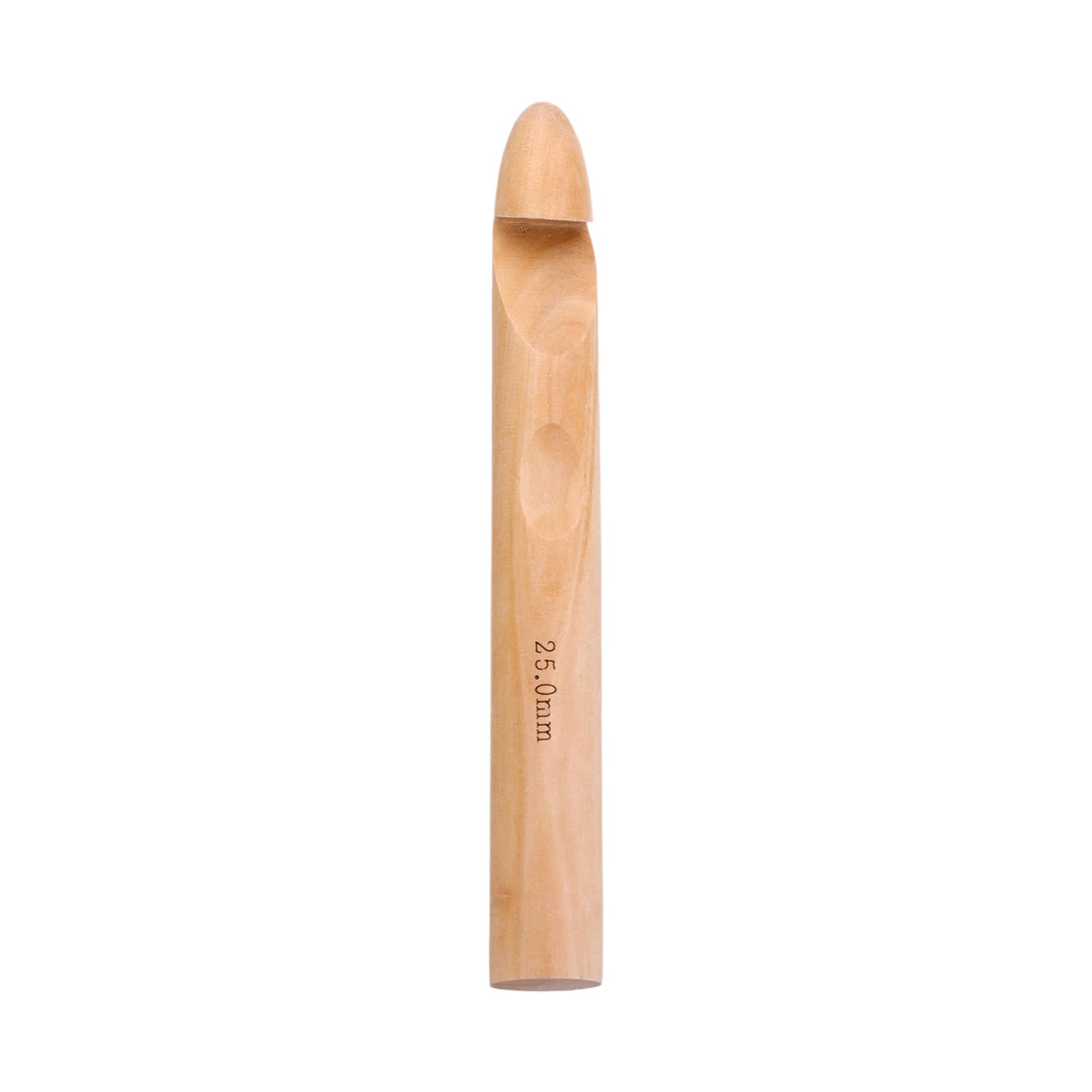 Nucelit Ergonomic Handle Crochet Hook Wood Crochet Hook Wood Knitting Needle for Beginner Weaving Knitting Craft Project Embroidery Needle