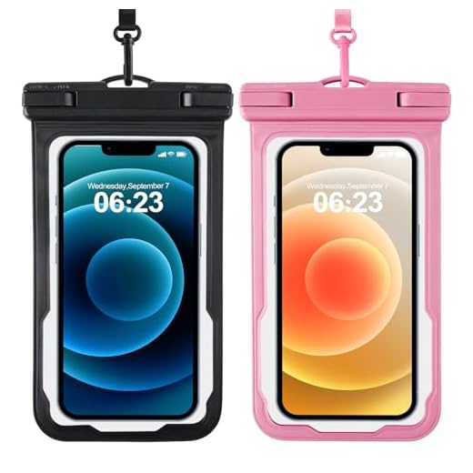 Razobws 2024 Custodia Impermeabile Smartphone - [2 Pezzi] IPX8 6,9'' porta Cellulare Impermeabile mare per iPhone 15 14 13 12 11 Plus Pro Max, Samsung S23/S22 Xiaomi Redmi Huawei Cover Subacquea