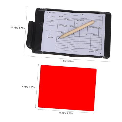 GALPADA Standard Soccer Referee Supplies Kit Cards Whistles Flags Score Sheet Penalty Cards - Thumbnail 2
