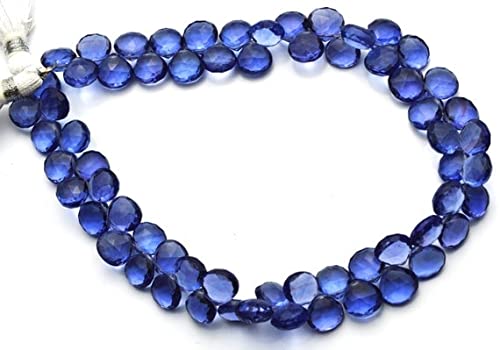 Tanzanite bleu briolettes en quartz hydro facetté de haute qualité pour la création de bijoux
