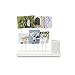 Umbra Gala Photo Display, Multi Gallery for 7 Images Plus Planter/Pen Holder, Desk Picture Frame, White, 12.2 x 8.4 x 3