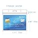 10 Packs Extra Thick Horizontal ID Card Name Tag Badge Holder with Waterproof Type Resealable Zip (3.74x2.36 Inches)