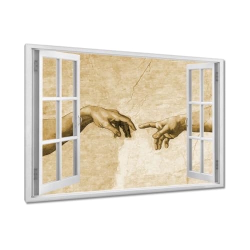 Création d'Adam Sépia grande toile murale pour habiller mur vide