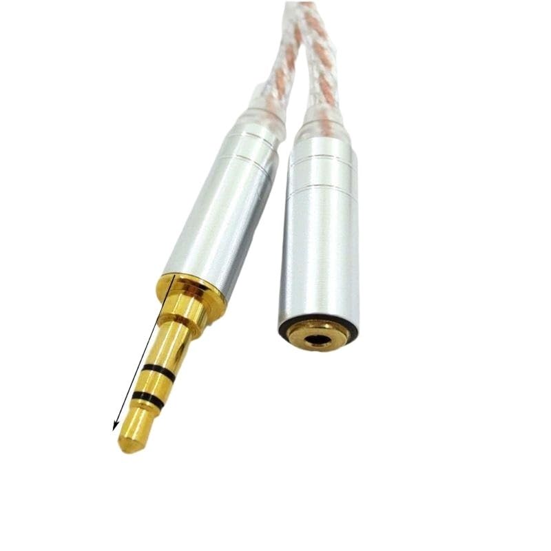 Cordon 2,5 mâle vers 4,4 femelle 2,5 mm/4,4 mm vers 3,5 mm adaptateur équilibré fait main (lot de 7)