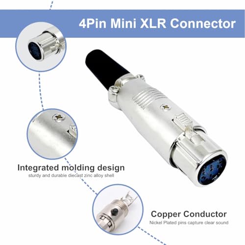 Image of MX 3 Pin XLR Microphone pin Pure Copper Nickel Plated for High Conductivity microphone (2-Pin Male Connector (Right-Angle), Pack of 1, Male Connector)