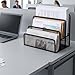3 Tier Envelope Holder, Black Metal Letter Sorter & Mail Organizer, Vertical File Holder for Desk for Office Countertop Office_Products..