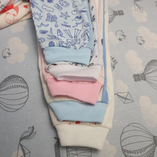 Kit 3 Pcs Mijao Sem Pe Estampado Algodao Menina E Menino (Azul-MENINO, P)