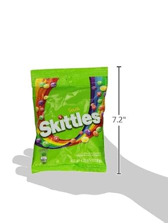 Skittles Candy, Sours, 5.7 Ounce (Pack of 12)