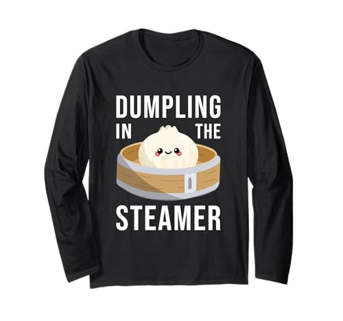 Respect The Dumpling Appreciation Foodie Culinary Humour Manche Longue
