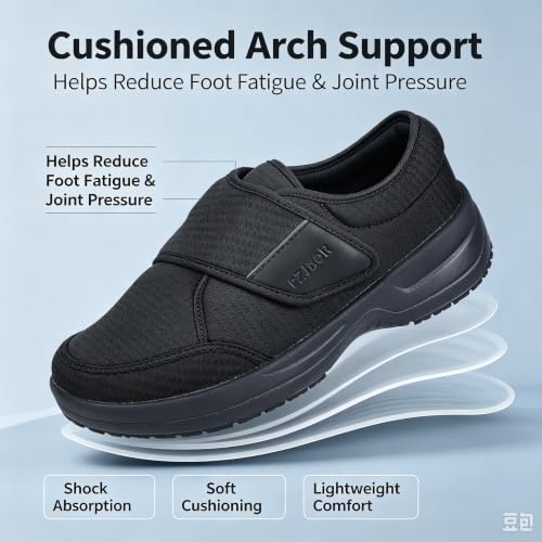 Image of Extra Wide Diabetic Shoes for Men Women, Sneaker for Edema Swollen Feet