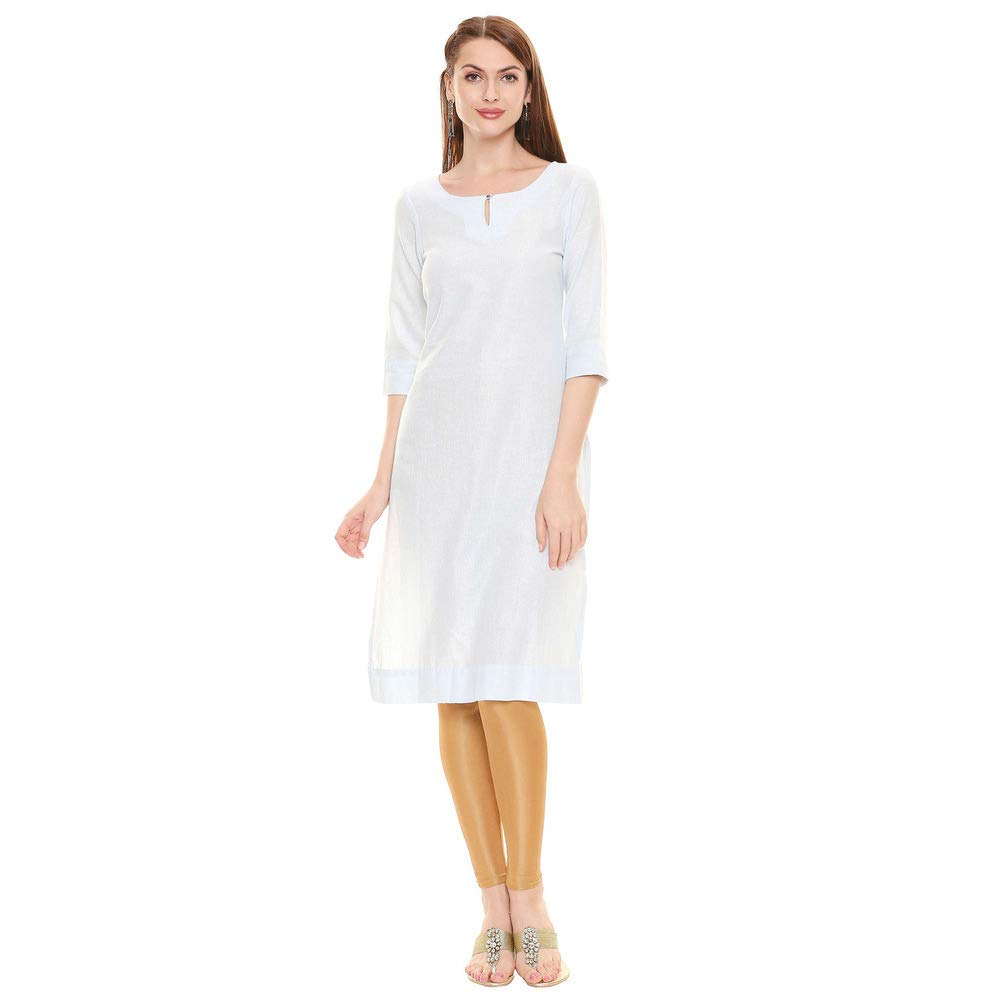 W For Woman Women's Cotton Straight Kurta