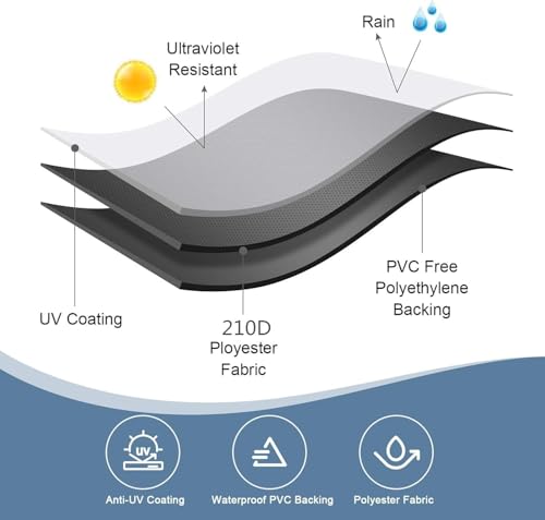 Grillabdeckung Wetterfest,Grill Barbecue Abdeckung,Gasgrill-Abdeckung,Grillabdeckung Schutzhülle,Grill Abdeckplane,Wasserdicht, Winddicht, UV-Beständiges, Reißfest Grill abdeckhaube (145X61X117 cm)