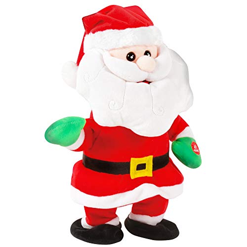 DODO D'AMOUR - Père Noel - Peluche Animée - 191283 - 30 cm - Rouge et Blanche - Piles Incluses - À Partir de 3 Ans Cover