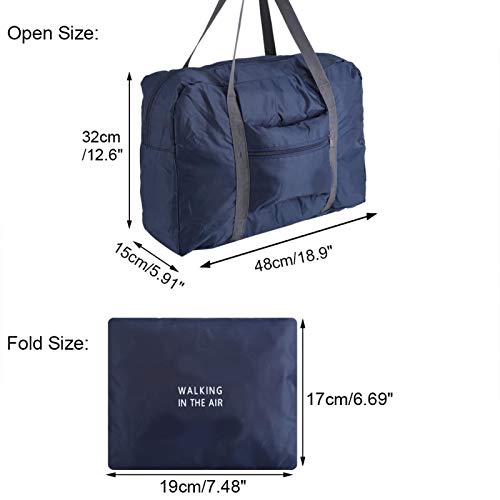 Opvouwbare reistas met draagriem voor op reis Opvouwbare grote reistas Dagelijkse opslag(dark blue) - Image 6