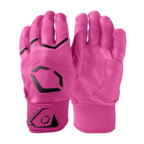 EvoShield Carbyne Adult Batting Gloves - Hot Pink, Large