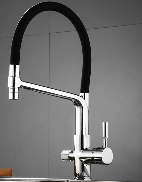 Purificador de agua 60 en <>, grifo, cocina, cocina doméstica, extraíble universal, resistente al agua, incluido el tubo de entrada de agua de <> cm