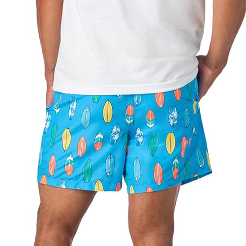 Image of Saint Eve Mens Swim Trunks 6 Inch Inseam Quick Dry Beach Shorts with Mesh Liner Dad and Me Matching