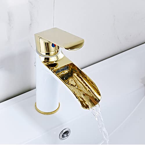Robinet mitigeur d'évier à jet cascade et commande mono-trou - 5