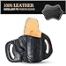 Black OWB Leather Holsters for Pistols Optic Ready Right Hand. Fits for Sig Sauer P365/P365 XL. Leather Gun Holsters