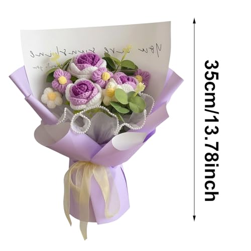 Patron tricot bouquet fleurs de luxe avec LED projet laine - 6