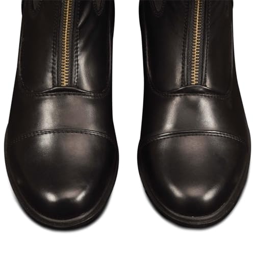 Ovation Kids' Quantum Zip Paddock Boots - Classic Style Lightweight Horse Riding Equestrian Footwear w/Front Zip, Unisex Fit - Image 6