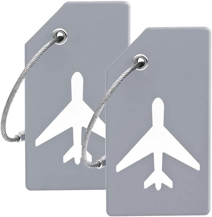 Silicone Luggage Tag with Name ID Card Perfect to Quickly Spot Luggage Suitcase by Ovener (Green 2 Pack Tags)