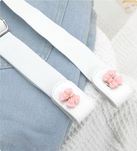 4 Packs Kids Boys Girls Adjustable Buckle Elastic Belt -Stretch Belt for Boys and Girls with Leather Loop Belt4